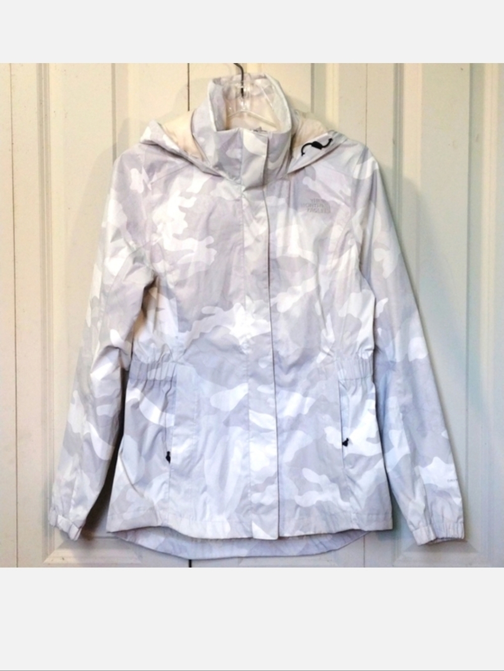 The North Face Women's White Camo Rain Jacket